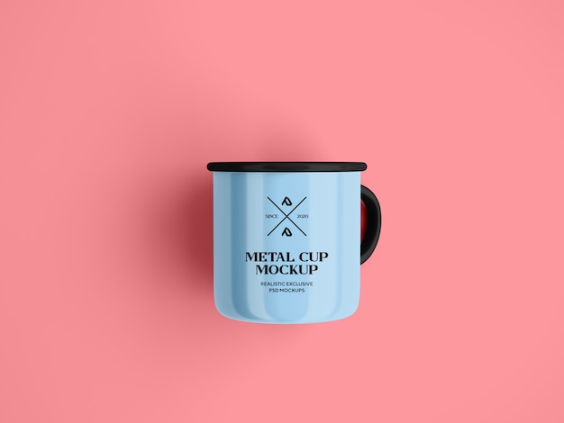 Tazza di caffè smalto Tazza mockup