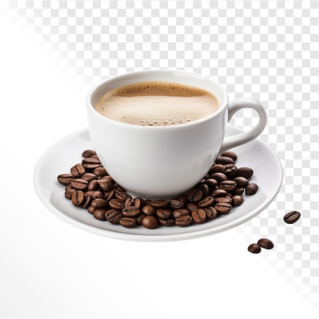 tazza di caffè sullo sfondo bianco