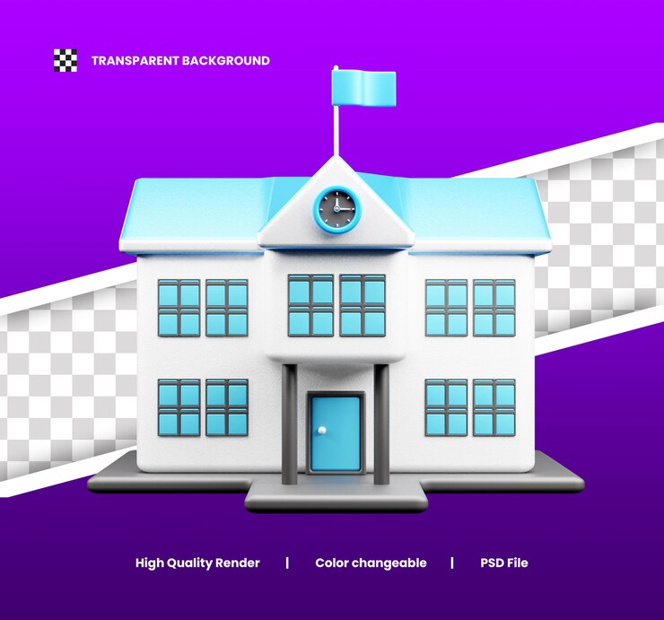PSD teacher day 3d illustration icon