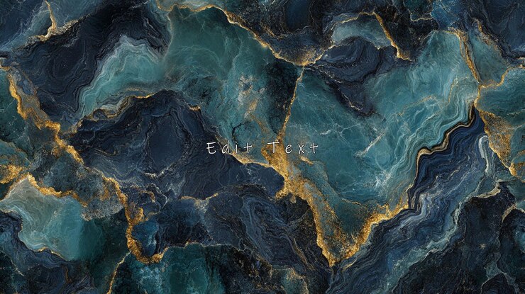 PSD teal blaue und goldene marmor-textur