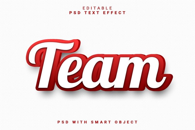 Team 3D-Text-Effekt