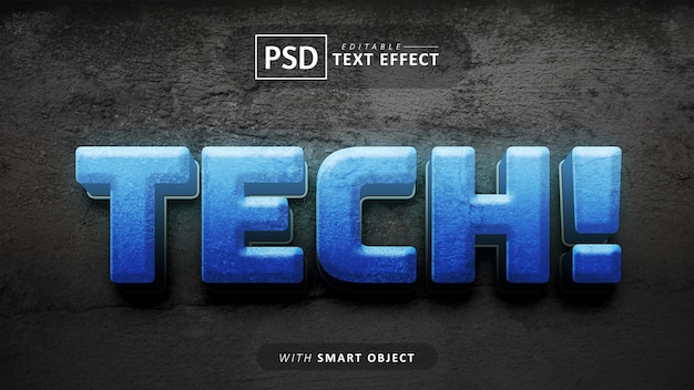 Tech 3D-Texteffekt bearbeitbar