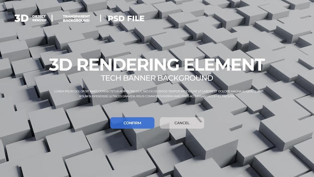 tech rendering element bg banner