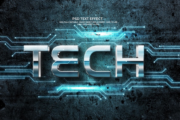 Tech Text Effect