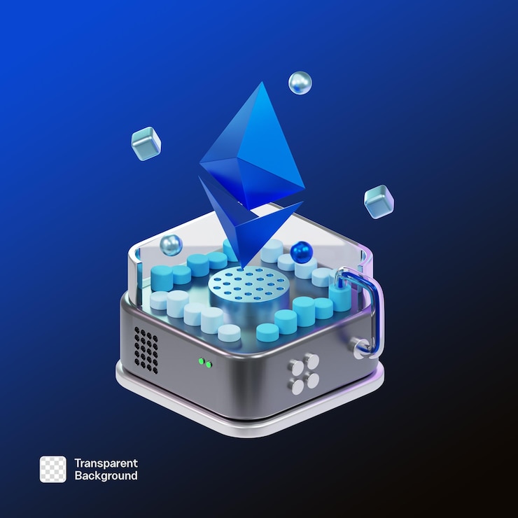 PSD technische 3d technology icon png vorlage