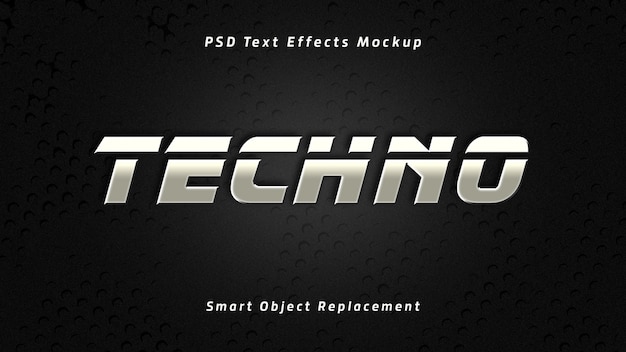 Techno 3d-texteffekte