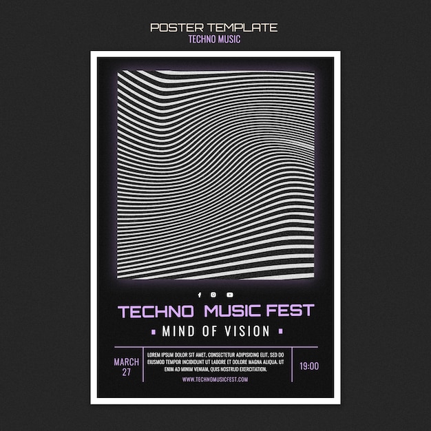 Techno Musik Fest Poster