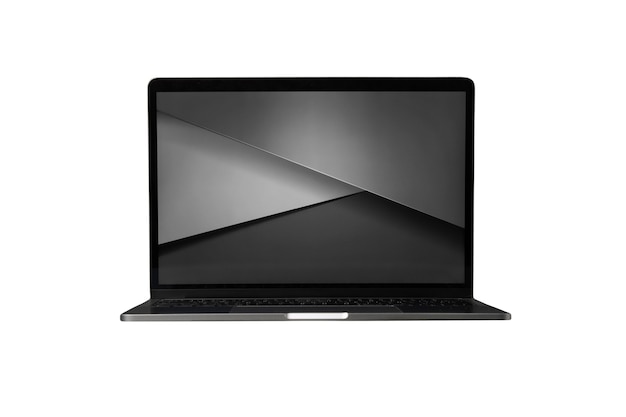 Technological laptop isolated