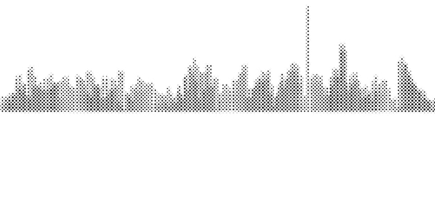 Technologie audio musique ondes sonores illustration de l'icône vectorielle