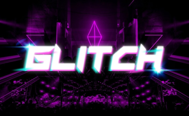 Technologie-Glitch-Texteffekt