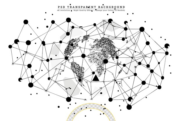 Technologie Grise Sur Fond Transparent