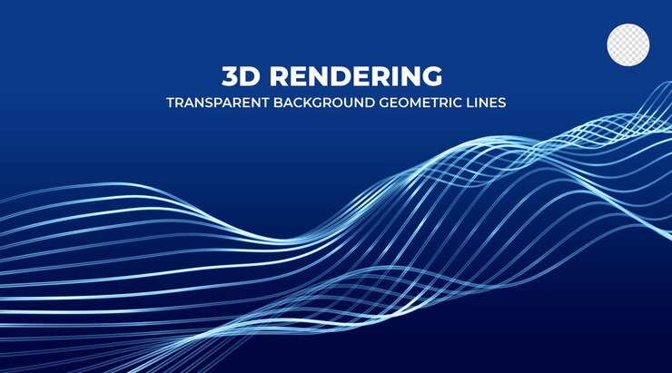 PSD technologie de rendu 3d visualisation géométrique de lignes abstraites
