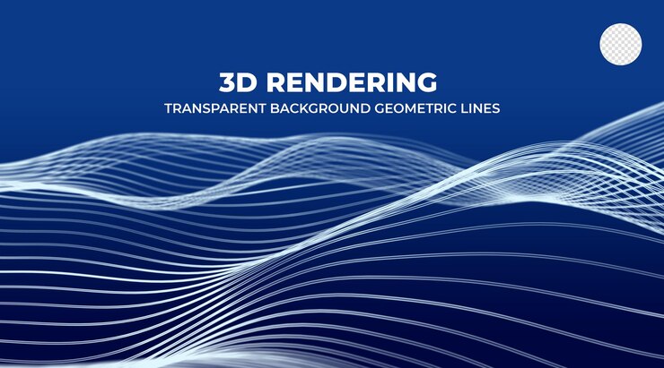 PSD technologie de rendu 3d visualisation géométrique de lignes abstraites