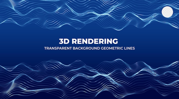 PSD technologie de rendu 3d visualisation géométrique de lignes abstraites