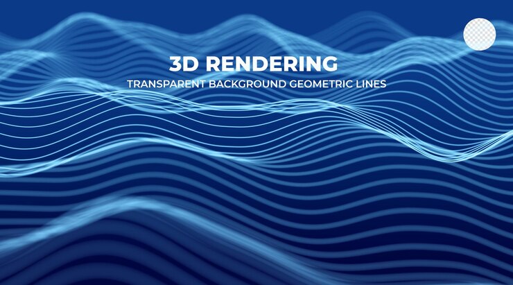 PSD technologie de rendu 3d visualisation géométrique de lignes abstraites