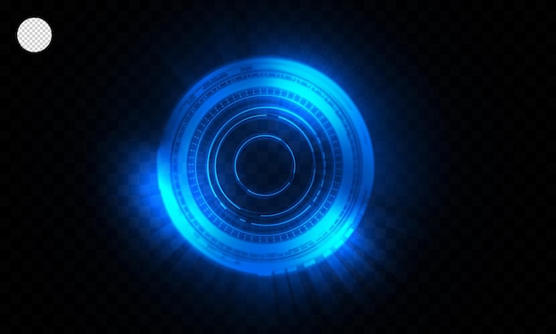 technology background and line diagram blue technology circle technology network working
