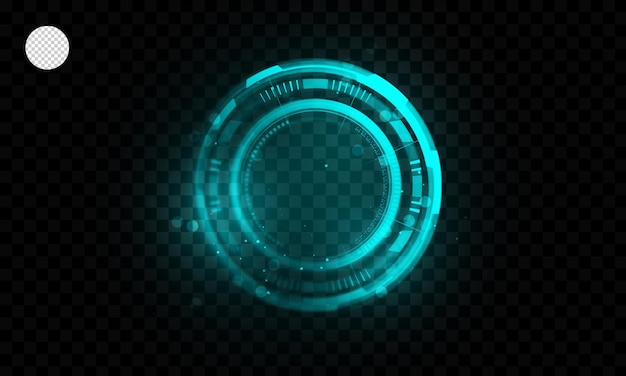 Technology glowing hud green
