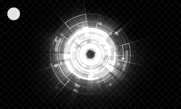 Technology glowing hud