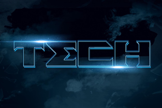 Technology text effect