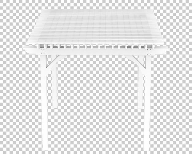Techo de jardín aislado sobre fondo transparente Ilustración de renderizado 3d