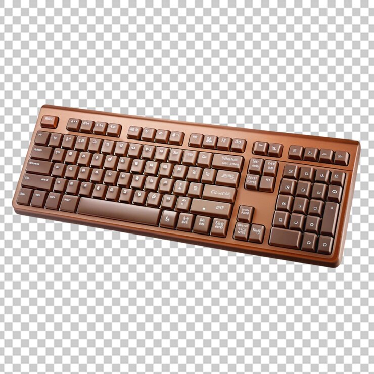 PSD teclado aislado en el fondo del padre trans