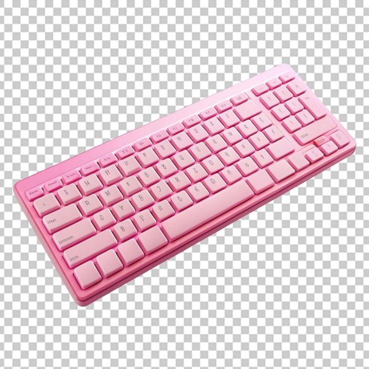 PSD teclado aislado en un fondo transparente