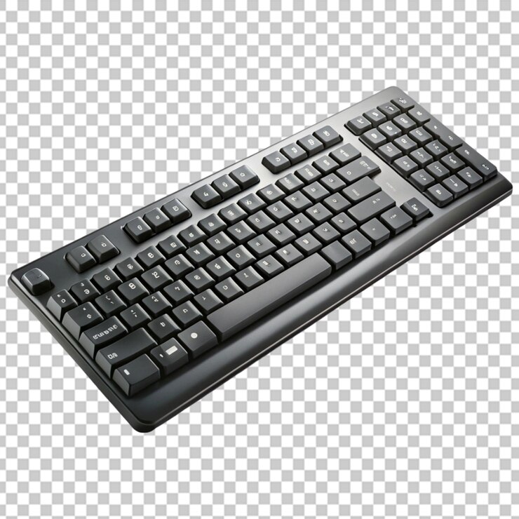 PSD teclado aislado en un fondo transparente