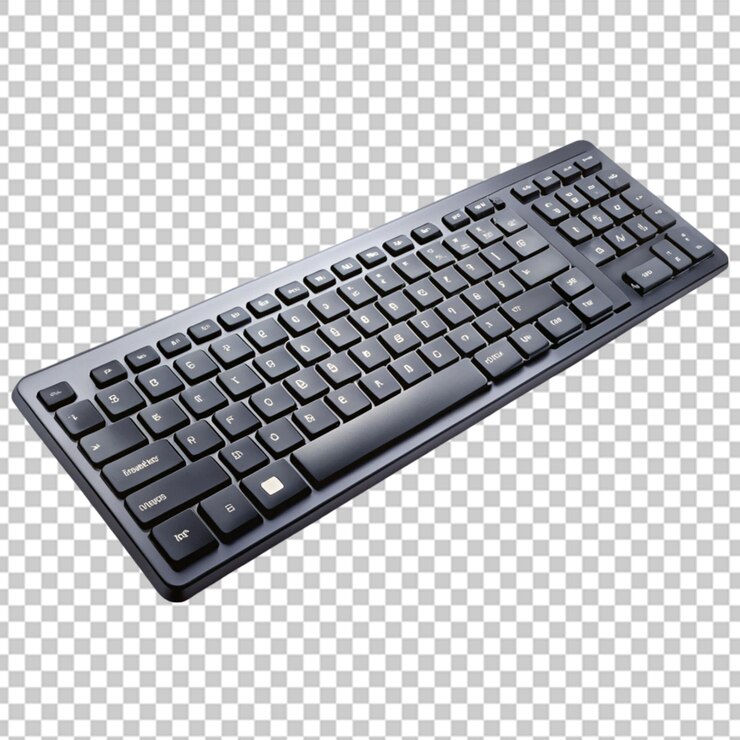 PSD teclado aislado en un fondo transparente
