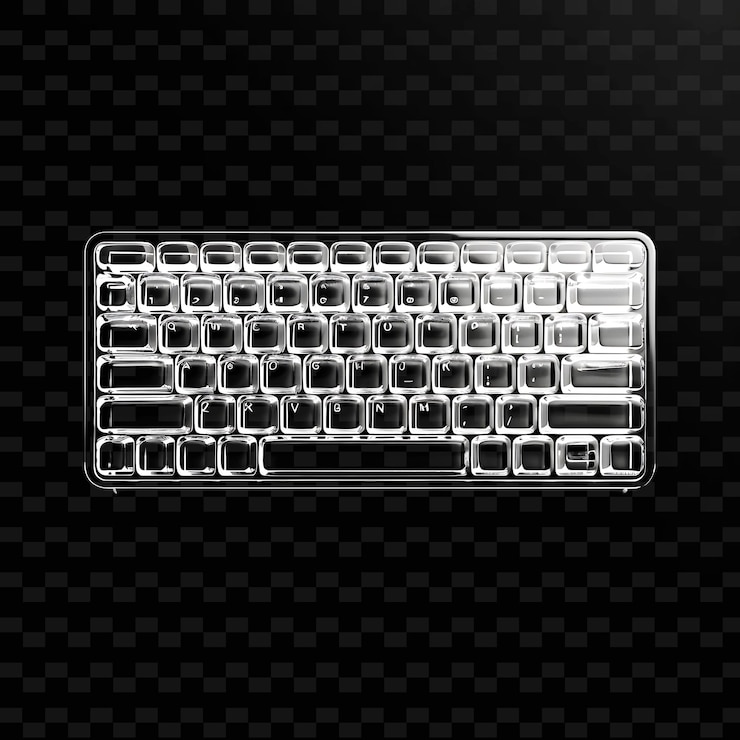 PSD un teclado de computadora con las palabras "key quot" en la parte inferior
