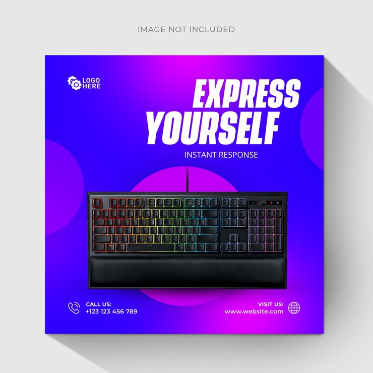 teclado Descuento Venta de redes sociales Modelo de diseño de publicaciones