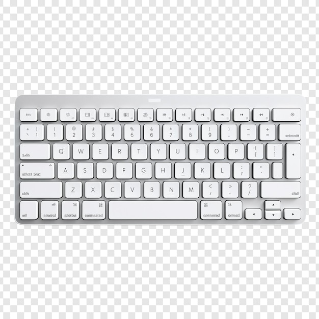 PSD teclado isolado em fundo transparente