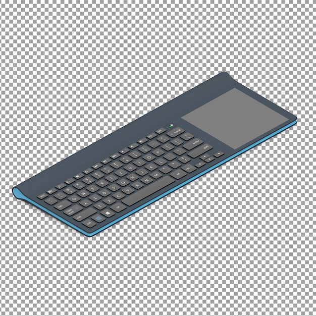 PSD teclado isométrico con touchpad