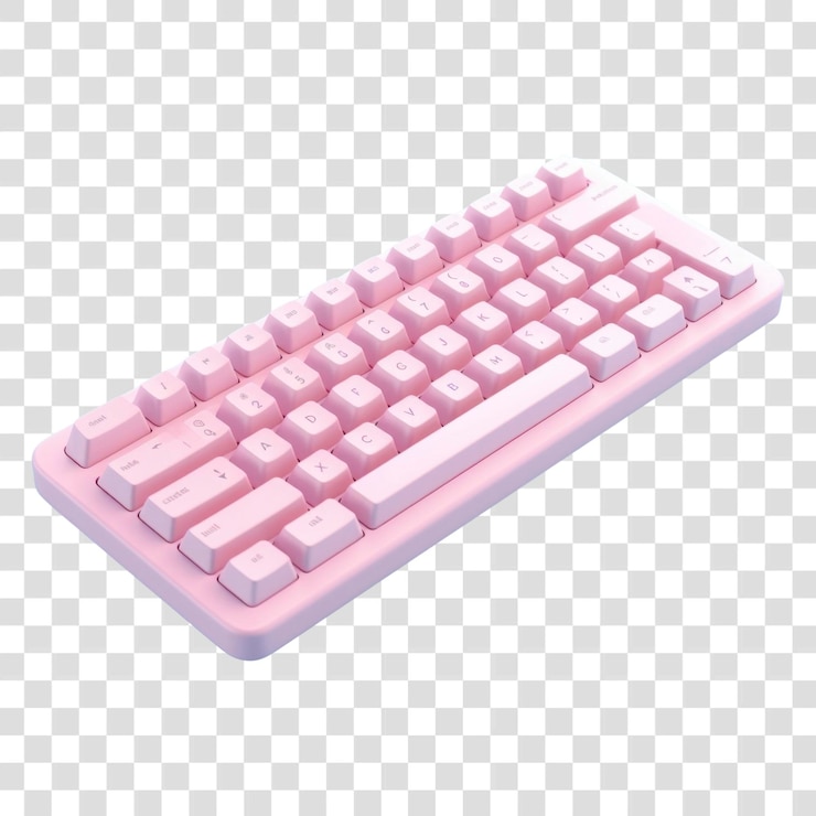 PSD teclado mecánico compacto rosado