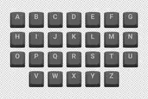 PSD tecladores de teclado 03 cinza escuro