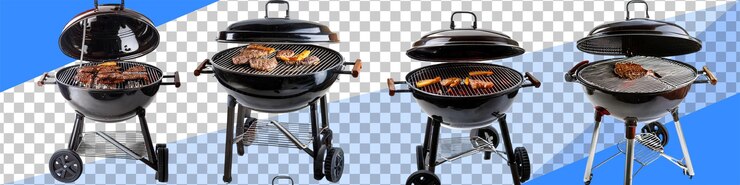 PSD técnicas de parrillaje con varias parrillas de barbacoa