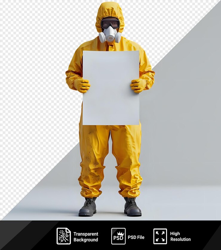 PSD técnico impresionante en mono es sostiene papel en blanco para el texto personalizado