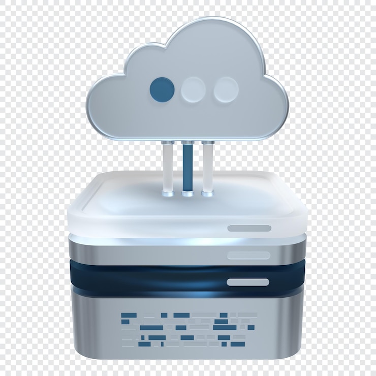 PSD tecnología de computación en la nube centro de datos en la nube con servidor de alojamiento servicio de renderización en la nube 3d