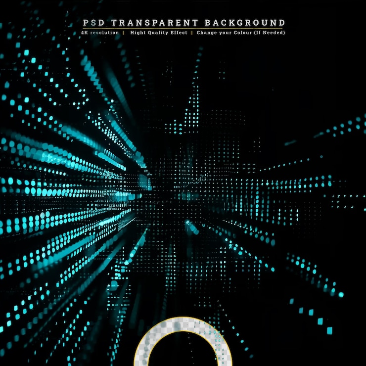 PSD tecnología de conexión a la red del ciberespacio en un fondo transparente