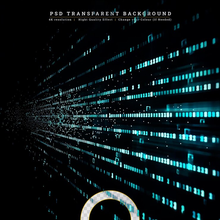 PSD tecnologia connessione rete cyberspace su uno sfondo trasparente