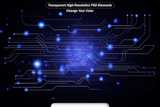 PSD tecnologia de circuitos com sistema de ligação de dados digitais hitech