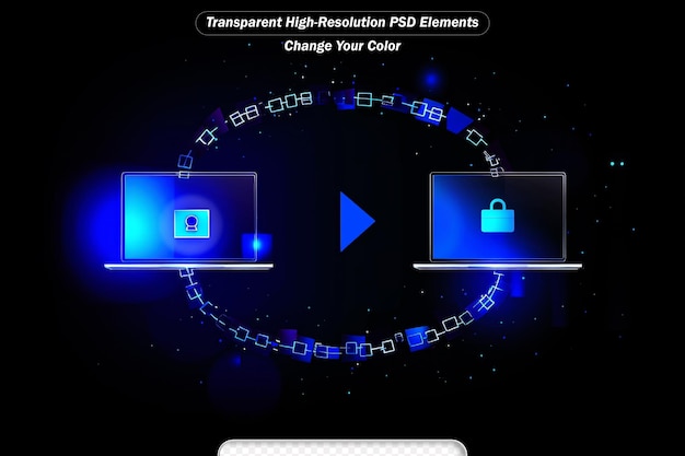 PSD tecnologia de fundo de resumo digital