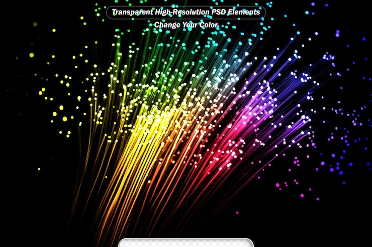 PSD tecnologia de fundo grupo de fibra óptica verde-vermelha
