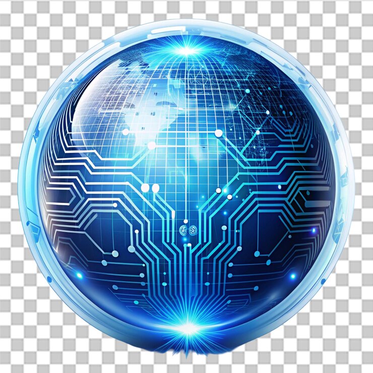 PSD tecnologia de fundo isolada em fundo transparente