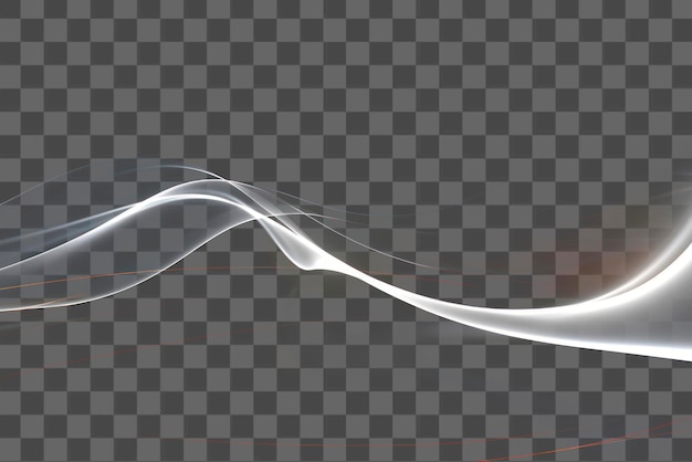 Tecnologia de fundos de luz de linha prateada PNG