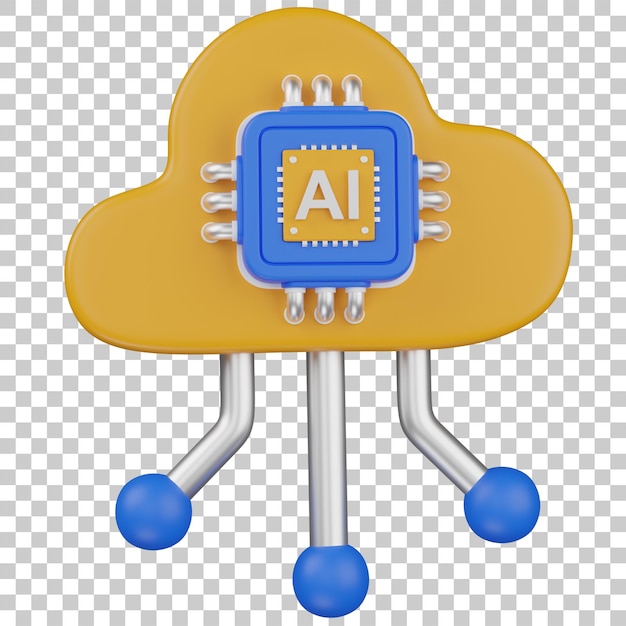 Tecnologia di cloud computing AI con processore per l'elaborazione dei dati