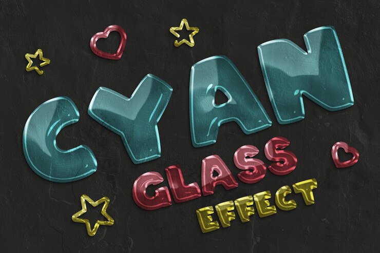PSD tecnología de efecto de texto editable en 3d