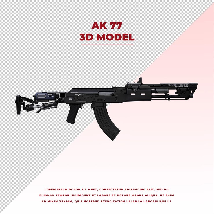 PSD tecnología futura ak 77 arma