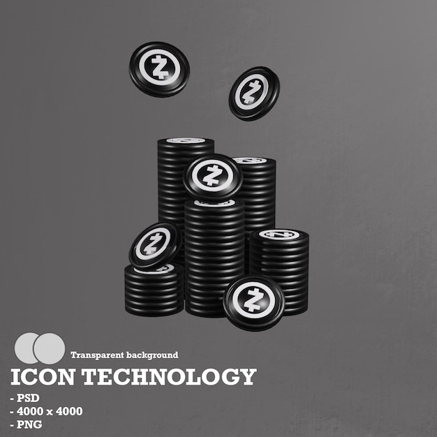 Tecnología de iconos 3D, blockchain e inteligencia artificial
