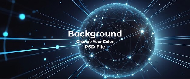 PSD tecnología psd red de fondo textura tecnología digital conexión a internet azul