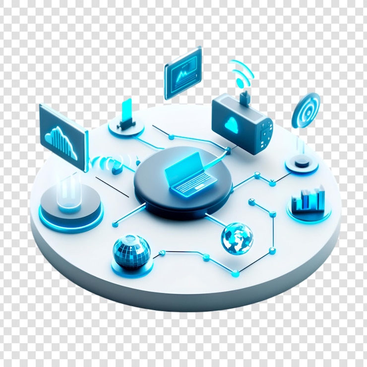PSD tecnología de red futurista conexión global flujo de datos sin problemas